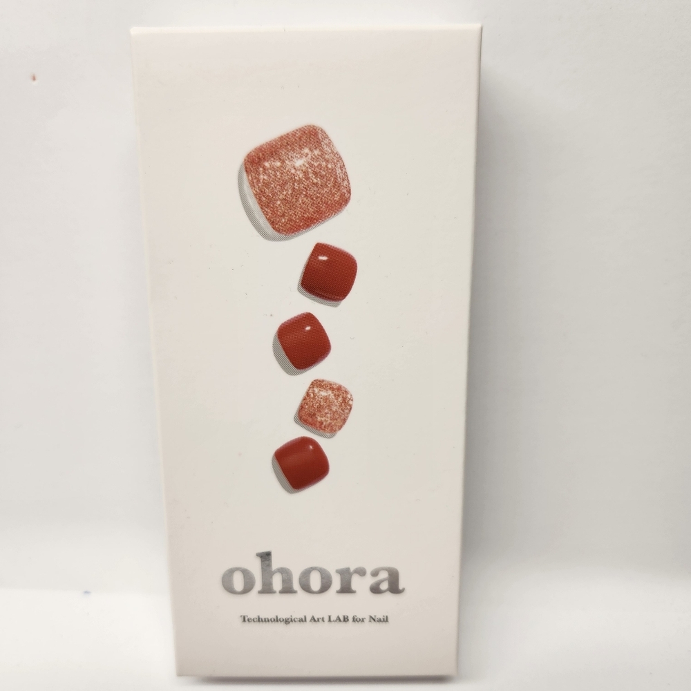 Ohora Semi-Cured Gel Pedicure Strips 32pcs P Muave Blanc PD-015